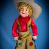 Shirley Temple 27 inch composition doll in Texas Ranger reproduction outfit