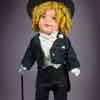 Shirley Temple 20 inch doll wearing custom-made Young People Fifth Avenue Tuxedo by Lolly