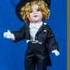 Shirley Temple 18 inch makeupdoll wearing custom-made Young People Fifth Avenue Tuxedo by Lolly