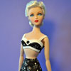 Photo of vinyl Gene Marshall doll wearing Simply Gene