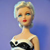 Photo of vinyl Gene Marshall doll wearing Simply Gene