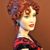 Franklin Mint Titanic Red and Black Gown Rose doll