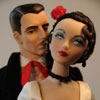 Photo of vinyl Gene Marshall doll wearing Estrellita and Trent Osborn wearing Cafe Ole