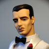 Photo of vinyl Trent Osborn doll wearing Derby Dreams Tux