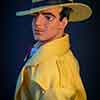 Photo of vinyl Trent Osborn doll wearing Tonner Dick Tracy