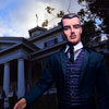 Trent Osborn at Disneyland Haunted Mansion photo