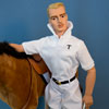 Photo of vinyl Trent Osborn doll wearing Playing The Field outfit