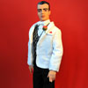 Photo of vinyl Trent Osborn doll wearing Jack of Diamonds