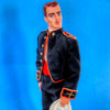 Photo of vinyl Trent Osborn doll wearing Starlight Canteen