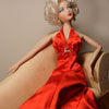 Photo of vinyl Gene Marshall Unforgettable doll wearing Marilyn Monroe Night Before Christmas