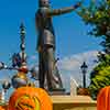 Disneyland Partners Statue at Halloween, September 2010