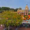 Disneyland entrance, Monorail view, Halloween, October 2011