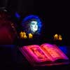 Madame Leota in the Haunted Mansion Seance Room at Disneyland January 2013