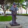 Prince Kuhio Statue, Waikiki beach, March 2006