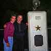 Posing with Kenneth Kendall, sculptor of this James Dean bust at Griffith Observatory, October 1995