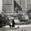 Biltmore Hotel in Pershing Square, Los Angeles vintage photo