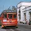 Vintage Red Car Trolley photo