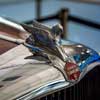 John Dillinger automobile on display Indianapolis Airport March 2014