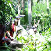 Jungle Cruise native area, September 2008