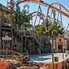 Knotts Berry Farm Ghost Town Wagon Camp Stunt Show June 2010