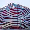 Petersen Automotive Museum on Wilshire Boulevard, April 2021