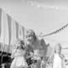 Janet Leigh and daughter Kelly Curtis with Greg Champion at Pacific Ocean Park, 1960