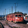 Los Angeles Trolley at Sherman Way in Van Nuys, December 15, 1952 photo