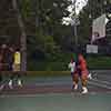 Playing basketball, UCLA, Summer 1986