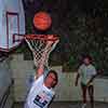 Playing basketball, UCLA, Summer 1986