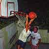 Playing basketball, UCLA, Summer 1986