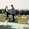 Somewhere in Time photo at Grand Hotel on Mackinac Island with Bill Erwin and Christopher Reeve, 1980