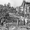 Disneyland Main Street U.S.A., construction photo