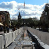 Disneyland Main Street U.S.A. February 1982 construction photo