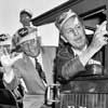 Disneyland opening day photo with Walt Disney on E. P. Ripley, July 17, 1955