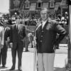 Disneyland opening day photo in Town Square, July 17, 1955