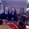 Nuns on Main Street at the Disneyland Flower Market