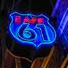 Cafe 61 neon sign, Memphis, Tennessee, October 2009