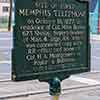 First Memphis telephone historical marker, Memphis, October 2009