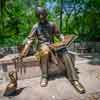 Hans Christian Andersen statue by Georg Lober, Central Park, New York City, May 2016