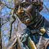 Hans Christian Andersen statue by Georg Lober, Central Park, New York City, April 2011