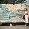 Disneyland Mine Train attraction Storybook Map photo, 1956