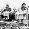 Construction of Nature's Wonderland attraction at Disneyland, February 1960