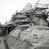 Disneyland Frontierland Cascade Peak construction, April 1960