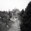 Disneyland Frontierland Cascade Peak construction, April 1960