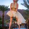 Palm Springs Forever Marilyn Monroe statue, February 2022