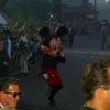 Disneyland parade with Minnie and Mickey Mouse, December 1960