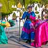 Lady Tremaine with daughters Anastasia and Drizella, Disneyland Christmas Fantasy Parade, December 2, 2006