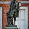 George Washington statue by Joseph A. Bailly, Independence Hall, July 2009