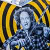 Larry Fine mural, Philadelphia, July 2009