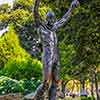 Rocky Balboa statue, Philadelphia Art Museum, July 2009